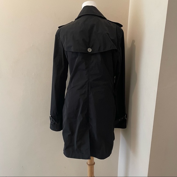 Burberry Brit women’s black Rain coat Size US 10 - Picture 5 of 9